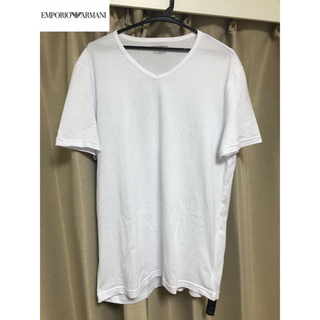 エンポリオアルマーニ(Emporio Armani)のEMPORIO ARMANI ロゴ　Tシャツ　白　Lサイズ　新品未使用(Tシャツ/カットソー(半袖/袖なし))