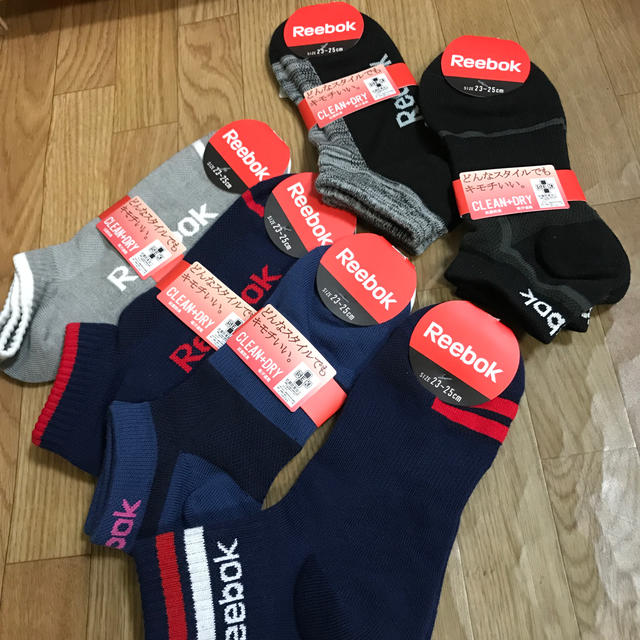 Reebok(リーボック)のリーボック　ソックス　6足セット レディースのレッグウェア(ソックス)の商品写真