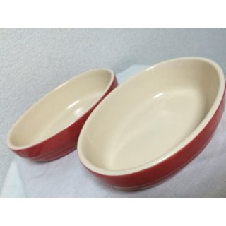 ルクルーゼ(LE CREUSET)のルクルーゼ グラタン皿2枚セット(食器)