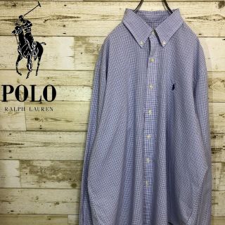 ポロラルフローレン(POLO RALPH LAUREN)の【希少】ポロラルフローレン☆刺繍ロゴ チェック BDシャツ (シャツ)