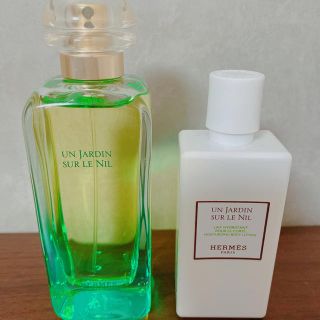 エルメス(Hermes)の新品同様　HERMES 香水 ボディークリーム　ナイルの庭　100ml エルメス(ユニセックス)