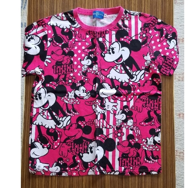 Disney(ディズニー)のミニーマウスTシャツ☆子供サイズ☆美品 キッズ/ベビー/マタニティのキッズ服女の子用(90cm~)(Tシャツ/カットソー)の商品写真