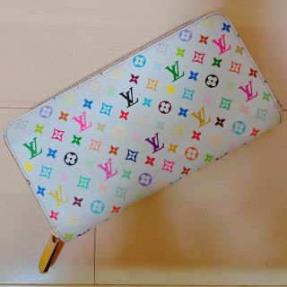 ルイヴィトン(LOUIS VUITTON)のLOUIS VUITTON 長財布　ルイヴィトン　マルチカラー　白　モノグラム(財布)