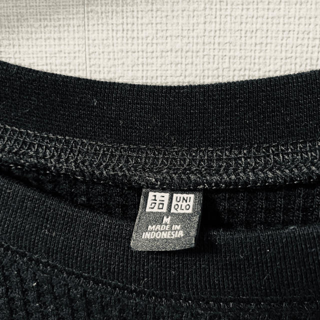 UNIQLO(ユニクロ)のマイユ様　UNIQLO ワッフルT レディースのトップス(Tシャツ(長袖/七分))の商品写真