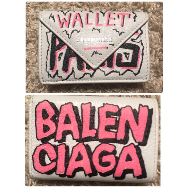 Balenciaga(バレンシアガ)の2019年高島屋購入　バレンシアガ　ペーパー ミニ ウォレット グラフィティ   レディースのファッション小物(財布)の商品写真