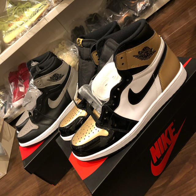 【※新品未使用】AJ1 / 2足セット　Gold/Grey   28cm