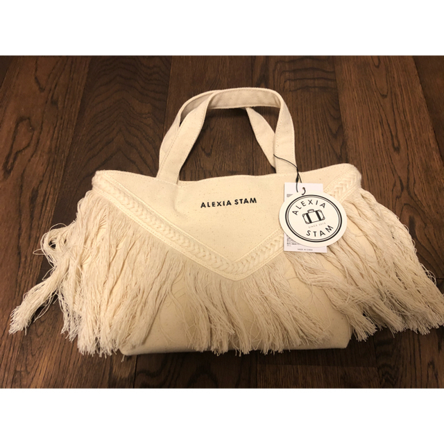 alexia stam V Long Fringe Small Tote Bag