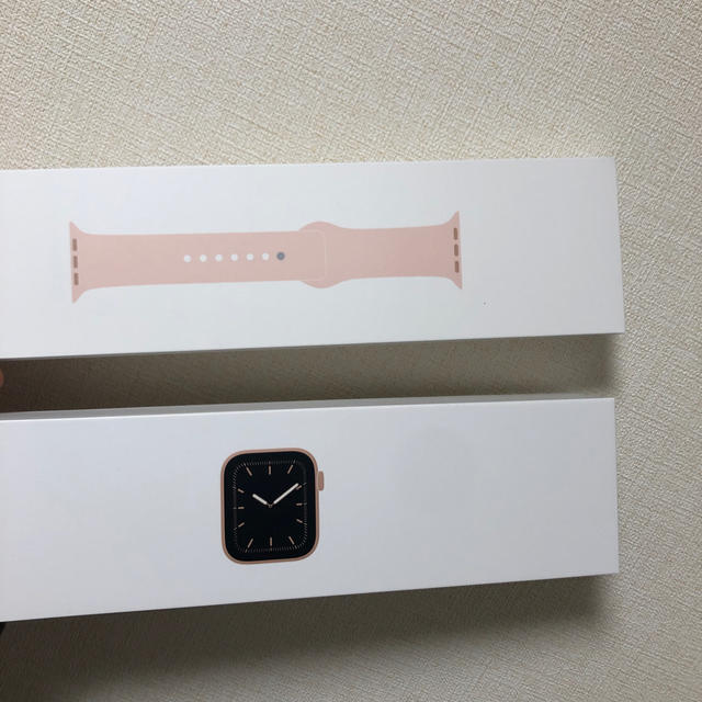 その他Apple watch 5 GPSモデル　アルミニウム　ピンク　40mm