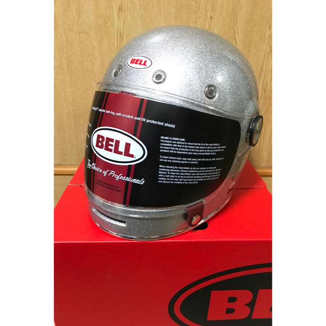 新品未使用 BELL ベル BULLITT ブリット シルバーメタリック Lヘルメット/シールド