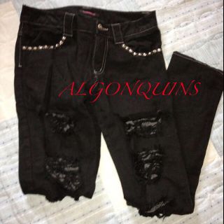 アルゴンキン(ALGONQUINS)のALGONQUINS＊ダメージパンツ(デニム/ジーンズ)