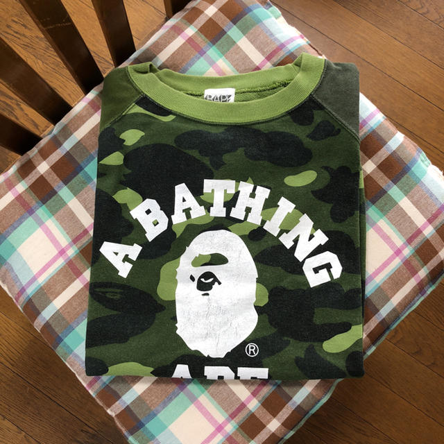 A BATHING APE(アベイシングエイプ)のBAPE 半袖スウェット COLOR CAMO 緑(S) メンズのトップス(スウェット)の商品写真