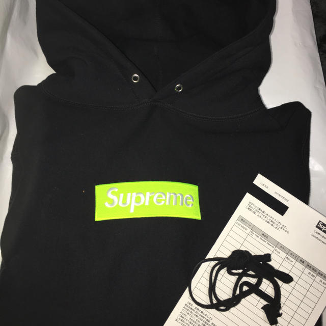 Box Logo Hooded Sweatshirt 黒トップス