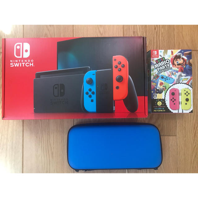 Nintendo Switch新型マリオパーティJOY-CONセットケース付き