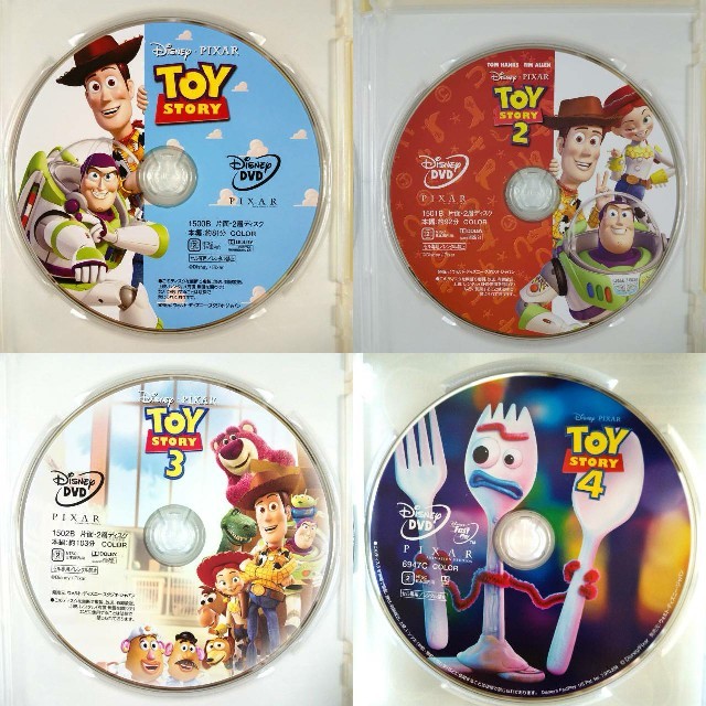 新品未再生　トイストーリー　DVD 4作品