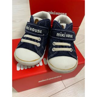 ミキハウス(mikihouse)のミキハウス　インディゴブルー　size 13.5(スニーカー)