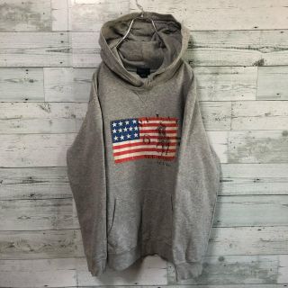 RALPH LAUREN アメリカ国旗 星条旗 スウェット パーカー 90s