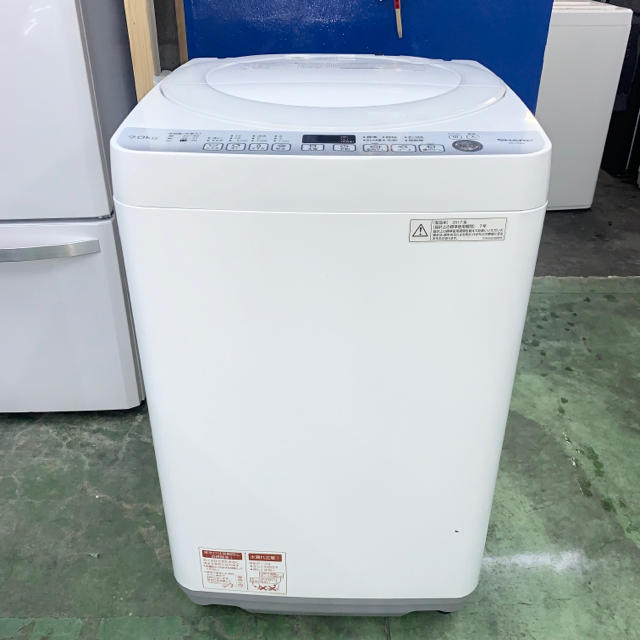 ⭐️SHARP⭐️全自動洗濯機　2017年 7kg 美品　大阪市近郊配送無料