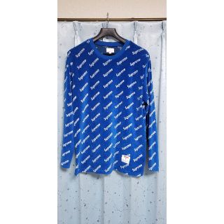 シュプリーム(Supreme)のsupreme Velour Diagonal Logo  L/S Top(Tシャツ/カットソー(七分/長袖))