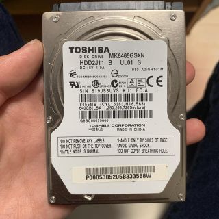 トウシバ(東芝)の東芝 MK6465GSX 640GB(PCパーツ)