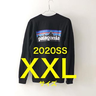 パタゴニア(patagonia)の2XL【海外限定品】メンズ ロングスリーブ P-6ロゴ レスポンシビリティー 黒(Tシャツ/カットソー(七分/長袖))