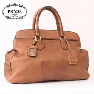 PRADA - プラダ PRADA ハンドバッグ レザー ディアスキン 鹿革の