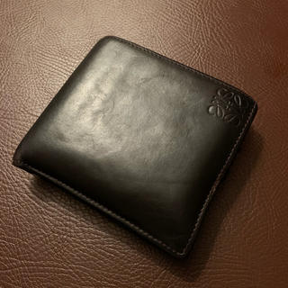 ロエベ(LOEWE)のLOEWE leather wallet 二つ折り　(折り財布)
