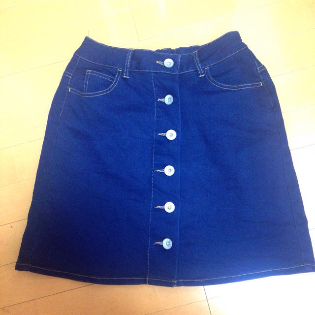 EMSEXCITE(エムズエキサイト)のデニム 台形スカート レディースのスカート(ミニスカート)の商品写真