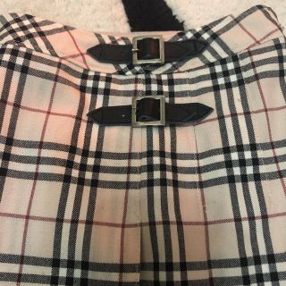 バーバリー(BURBERRY)のバーバリーロンドン　チェックスカート160A 美品(ミニスカート)