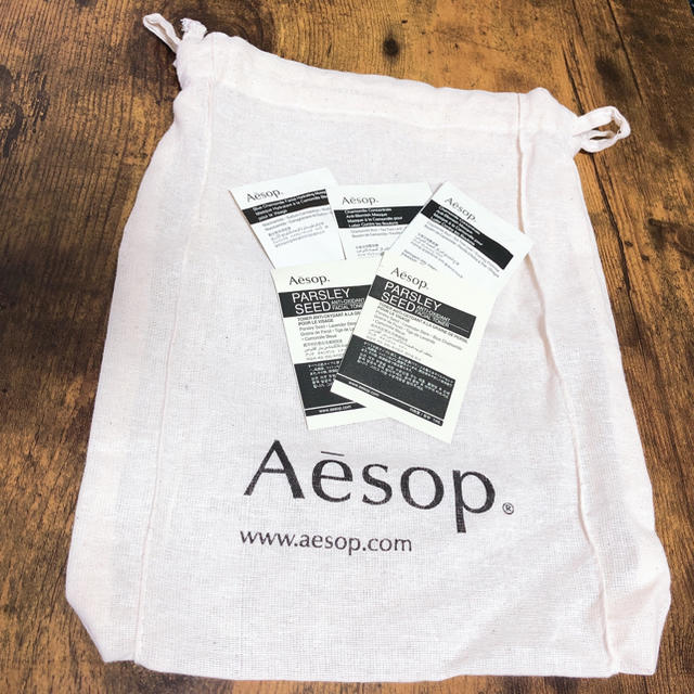 Aesop(イソップ)のサンプル付き　Aesop 巾着 レディースのバッグ(ショップ袋)の商品写真