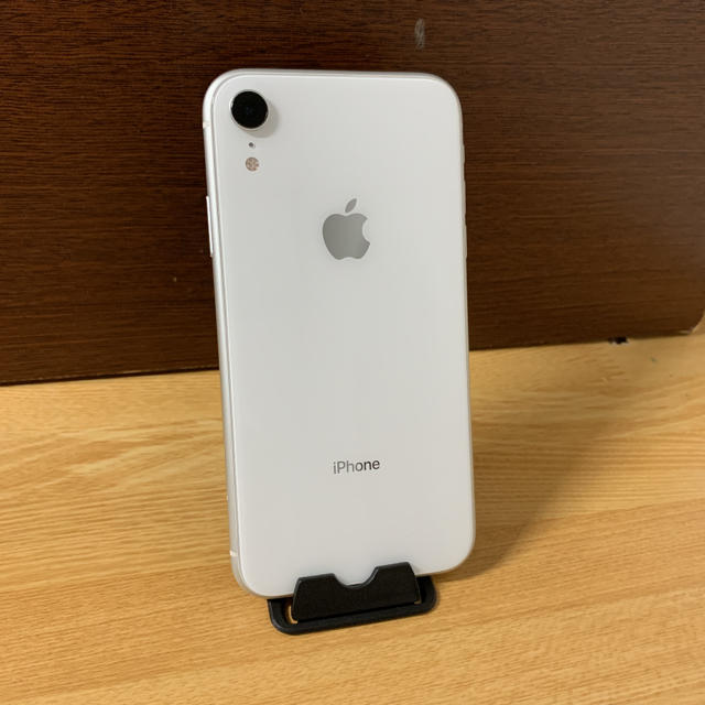 iPhone XR White 64 GB Softbankスマートフォン/携帯電話 - www