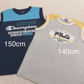 チャンピオン(Champion)のキッズ服 // Champion＆FILA トップス【2枚セット】(Tシャツ/カットソー)