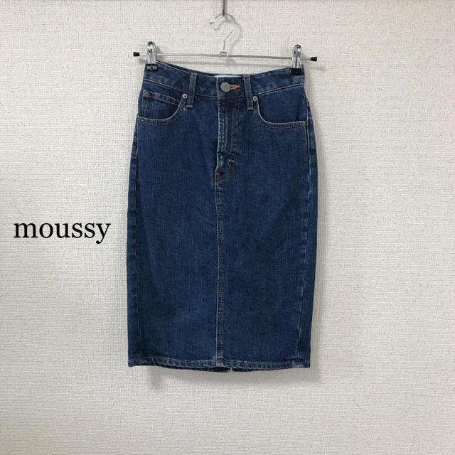 moussy(マウジー)のmoussy デニムスカート レディースのスカート(ひざ丈スカート)の商品写真