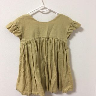 キャラメルベビー&チャイルド(Caramel baby&child )のjune little closet 肩落ちフリルのワンピース(ワンピース)