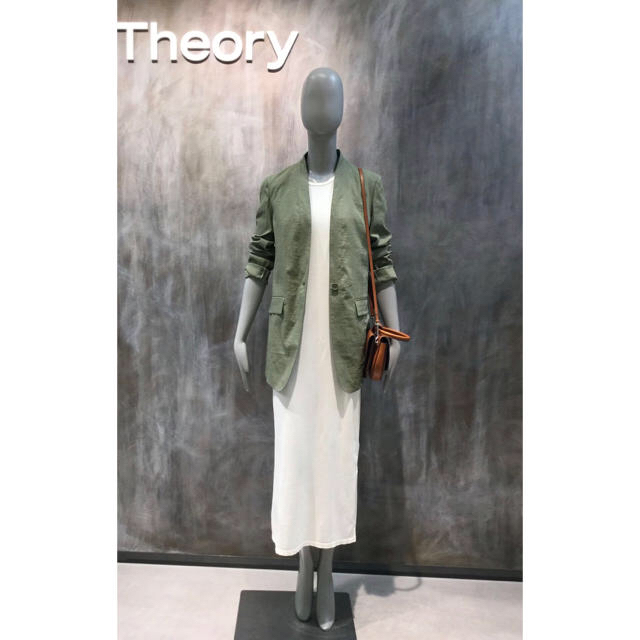 theory(セオリー)のTheory 18SS リネンロングジャケット レディースのジャケット/アウター(ノーカラージャケット)の商品写真