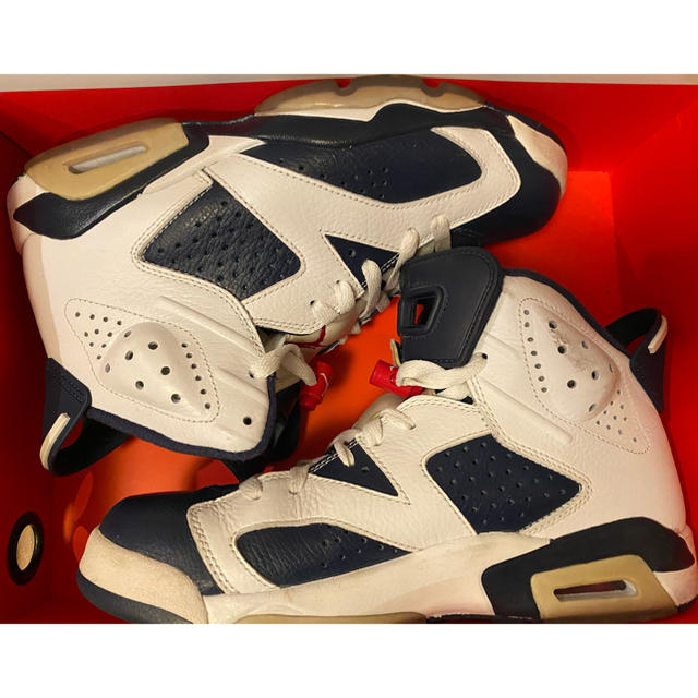 AIR JORDAN 6 RETRO OLYMPICWHITE/MIDNIGHT