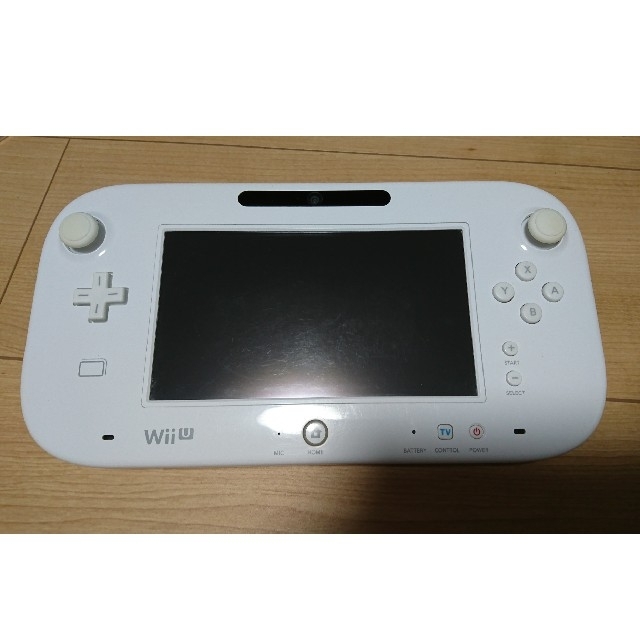 Wii U(ウィーユー)の【動作確認済】WiiU ゲームパッド シロ エンタメ/ホビーのゲームソフト/ゲーム機本体(家庭用ゲーム機本体)の商品写真