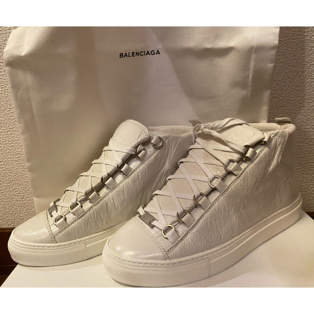 Balenciaga(バレンシアガ)のBalenciaga Arena High White バレンシアガ　スニーカー メンズの靴/シューズ(スニーカー)の商品写真