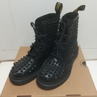 ドクターマーチン(Dr.Martens)のまりも様専用です！!Dr.martens スパイク uk6 ブラック(ブーツ)