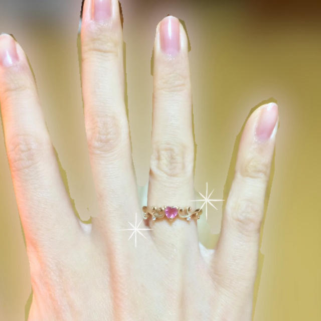 Samantha Tiara(サマンサティアラ)のサマンサ♡ ダイヤモンドとピンクトルマリンのリング レディースのアクセサリー(リング(指輪))の商品写真