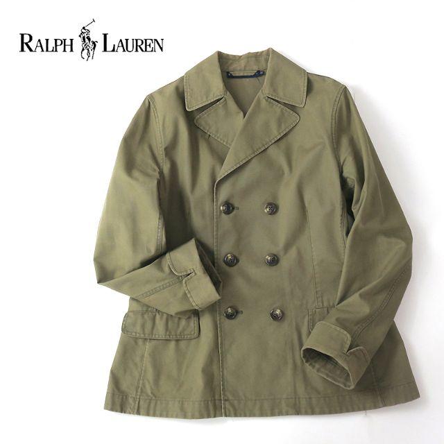 Ralph Lauren(ラルフローレン)の大きめワイドサイズ★ラルフローレン　ミリタリー風ピーコート レディースのジャケット/アウター(ミリタリージャケット)の商品写真