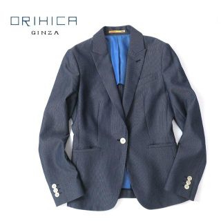 オリヒカ(ORIHICA)の美品★ORIHICA オリヒカ　ウォッシャブル◎ワンボタンテーラードジャケット(テーラードジャケット)