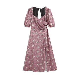 ザラ(ZARA)の1462★春新作 レトロ レオパード柄 ワンピース(ひざ丈ワンピース)