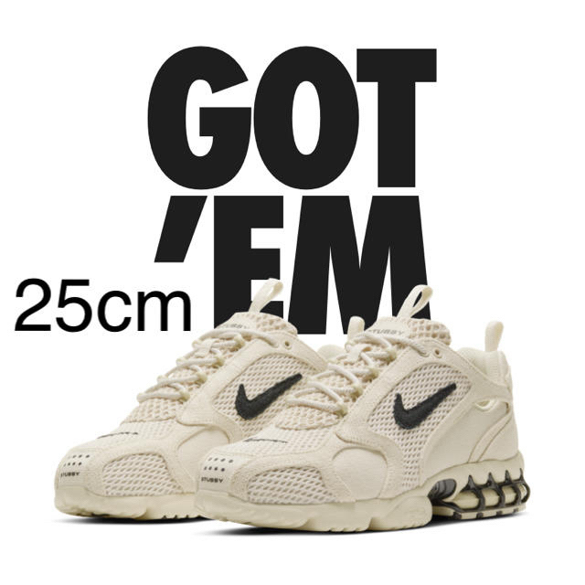 NIKE(ナイキ)のSTUSSY NIKE AIR ZOOM SPIRIDON 25.0 メンズの靴/シューズ(スニーカー)の商品写真