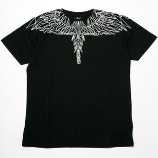 マルセロブロン(MARCELO BURLON)の新品 マルセロバーロン フェザーシャツ XS ブラック(Tシャツ/カットソー(半袖/袖なし))
