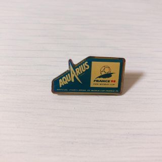 コカコーラ(コカ・コーラ)のAQUARIUS FRANCE98 FIFA WORLD CUP ピンバッチ(記念品/関連グッズ)