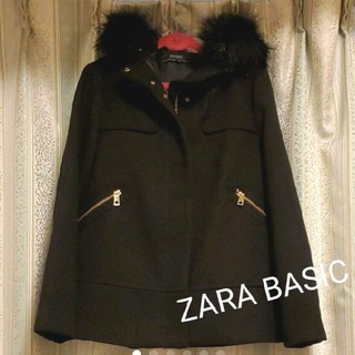 ザラ(ZARA)のZARA　コート　黒(ブルゾン)