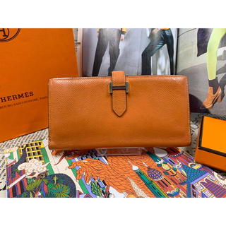 エルメス(Hermes)の定価34万円❣️HERMES ベアンスフレ 人気のオレンジ✨(財布)