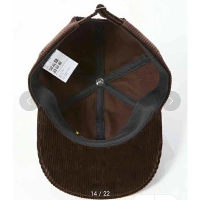 JOHN LAWRENCE SULLIVAN(ジョンローレンスサリバン)の≪未使用品≫JOHN LAWRENCE SULLIVAN コーデュロイ キャップ メンズの帽子(キャップ)の商品写真