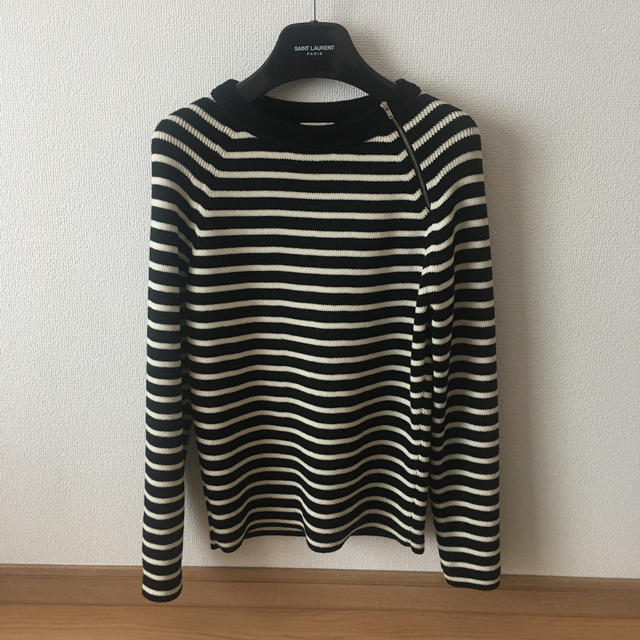 Saint Laurent(サンローラン)の専用　SAINT LAURENT PARIS 肩ジップ　ニット メンズのトップス(ニット/セーター)の商品写真