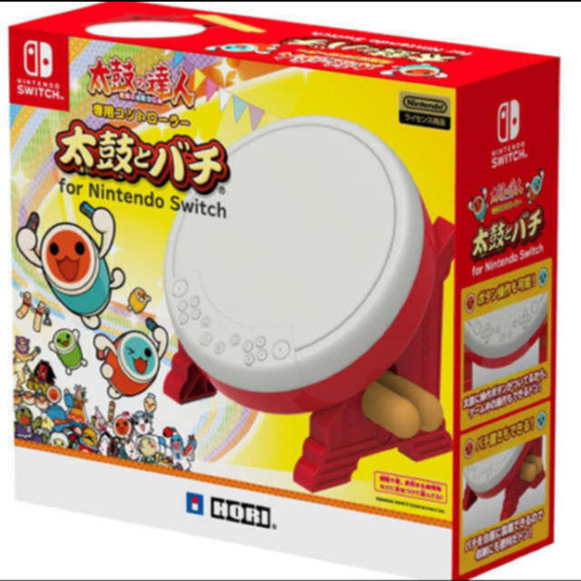 新品未使用　太鼓の達人専用コントローラー太鼓とバチ Switchゲームソフト/ゲーム機本体